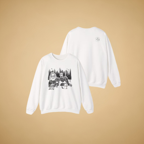 Funny Bigfoot Sasquatch Sweatshirt –Adventure Unisex Crewneck