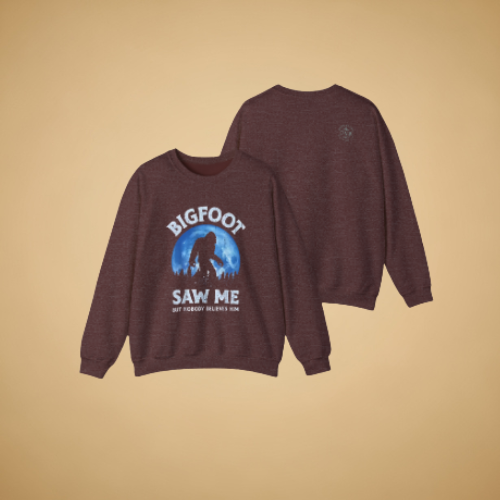 Funny Bigfoot Vintage Sweatshirt –Adventure Sasquatch Graphic