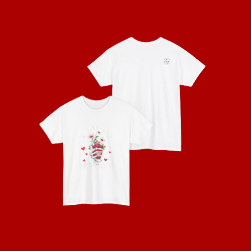 Skeleton Heart Valentine Tee –Adventure Funny Unisex Shirt