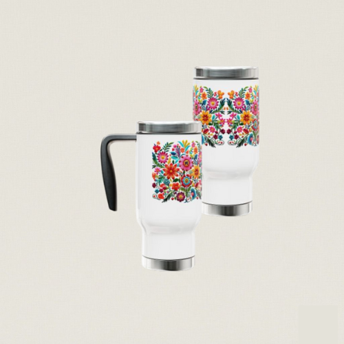 Adventure Floral Travel Mug