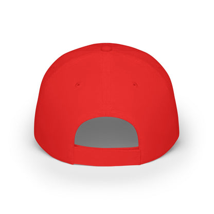 Runner Red Low Profile Baseball Cap - Stylish Hat for Runners, Casual Wear, Gift for Athletes, Running Events, Outdoor Activities