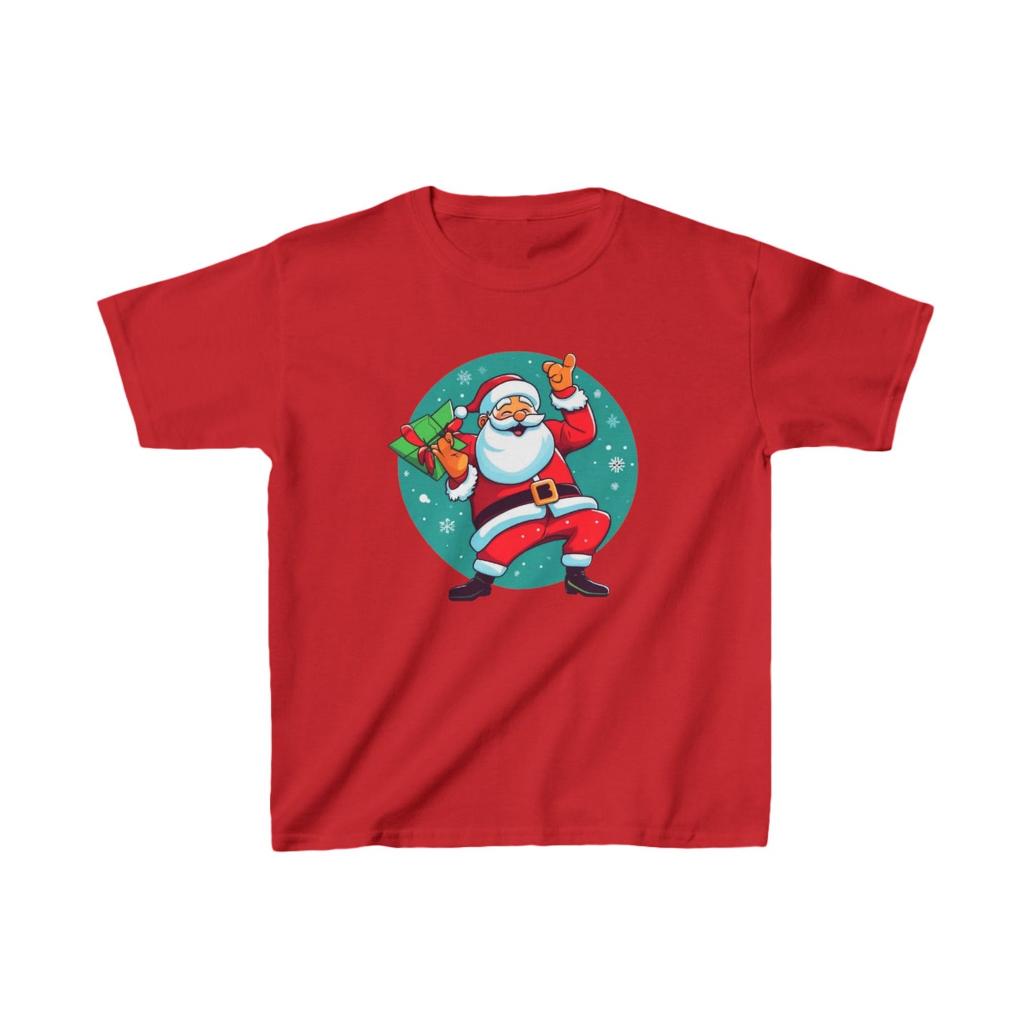 Dabbing Santa Christmas T-shirt  kids Heavy Cotton™ Tee| Christmas adventure Outfit