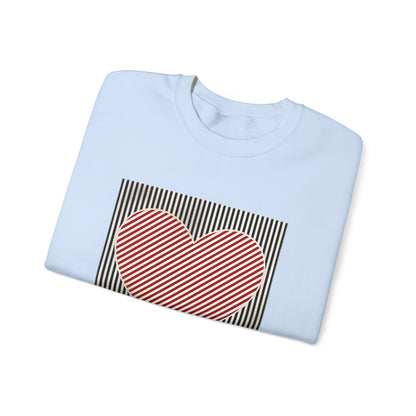 Retro Heart Valentine Sweatshirt –Adventure Gift for Her