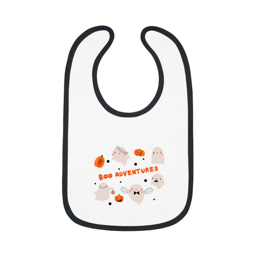 Bib, Halloween Baby Bib, Baby Halloween Costume, Boo Adventures Bib, Cute Dancing Ghosts Bib, Silly Pumpkins Bib