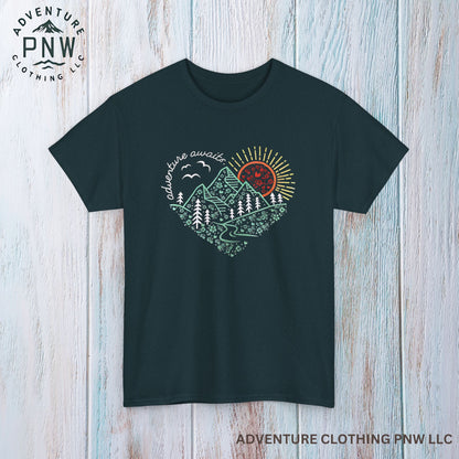 Adventure Awaits Tee – Mountain Explorer Shirt