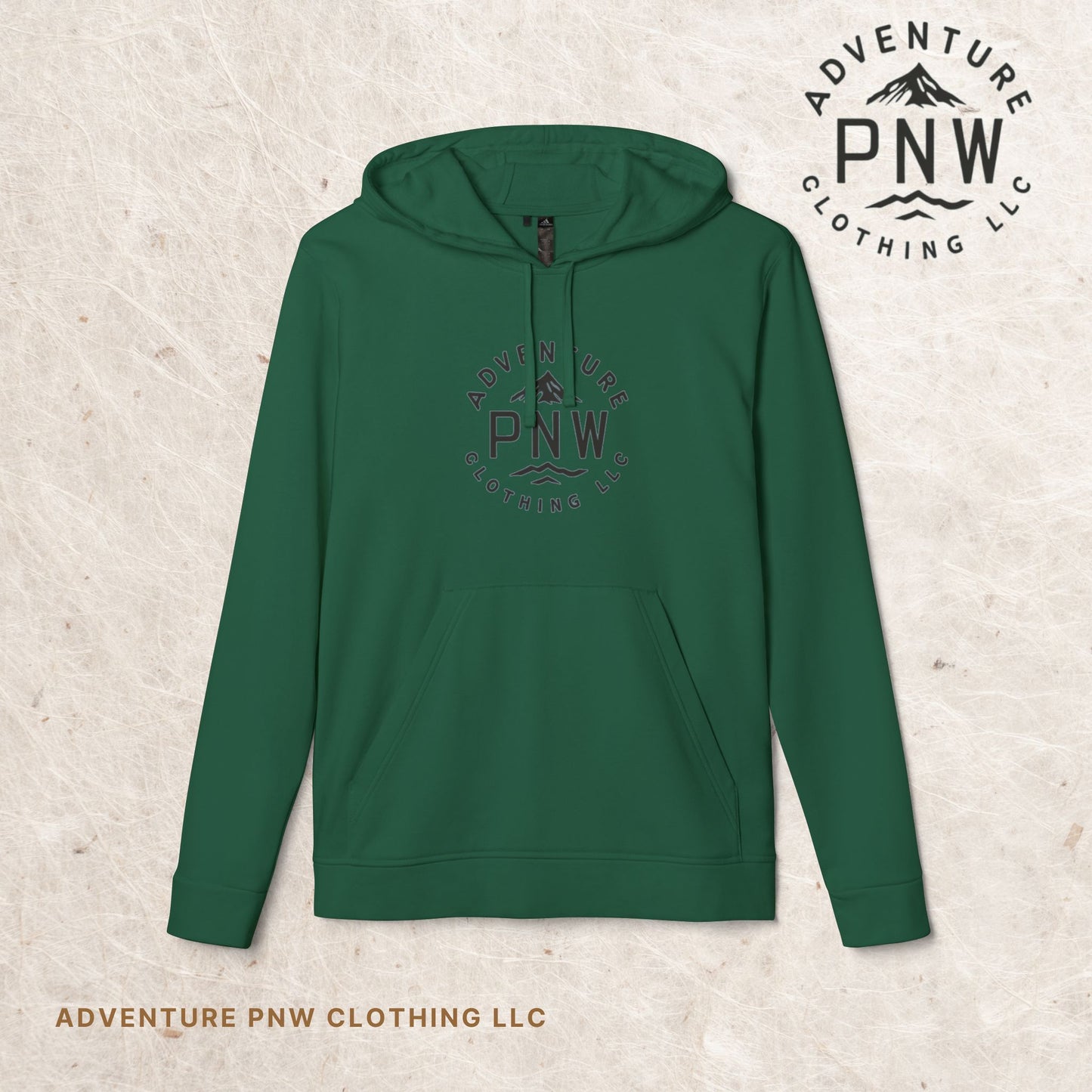 Adidas Eco-Friendly Unisex Fleece Hoodie green-Adventure PNW Clothing LLC