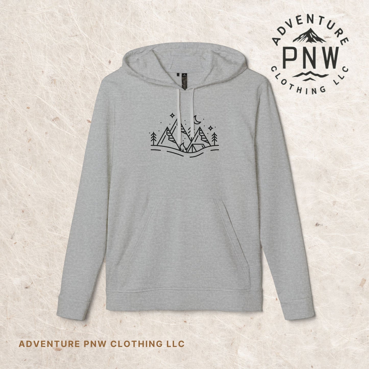 Adidas® Eco-Friendly Fleece Hoodie | Custom Comfy Adventure Mountains