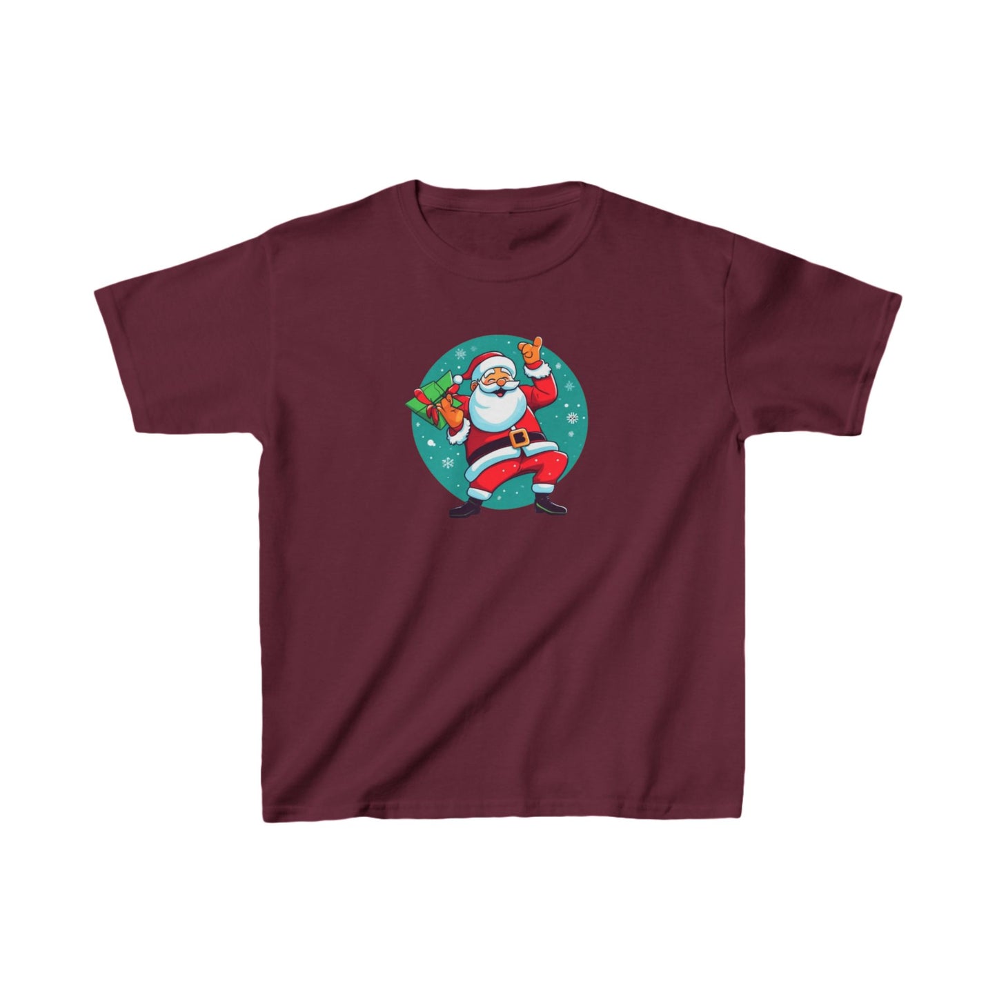 Dabbing Santa Christmas T-shirt  kids Heavy Cotton™ Tee| Christmas adventure Outfit