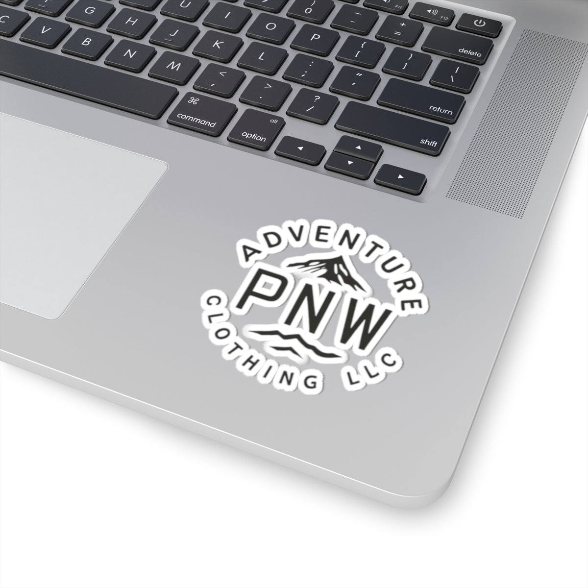 Custom Kiss-Cut Stickers with the Adventure PNW Mountain - Durable Vinyl Stickers