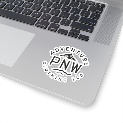 Custom Kiss-Cut Stickers with the Adventure PNW Mountain - Durable Vinyl Stickers