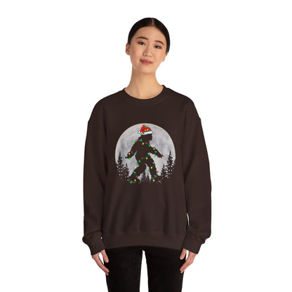 Bigfoot Santa Lights Sweatshirt –Adventure Funny Holiday Pullover