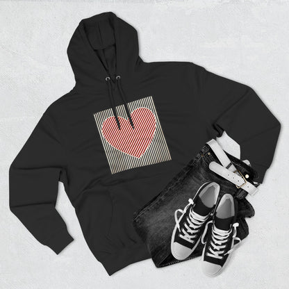 Retro Valentines Heart Hoodie, Cute Love Sweatshirt, Womens Valentines Hoodie, Teacher Mom Heart Hoodie, Vintage Three-Panel Fleece