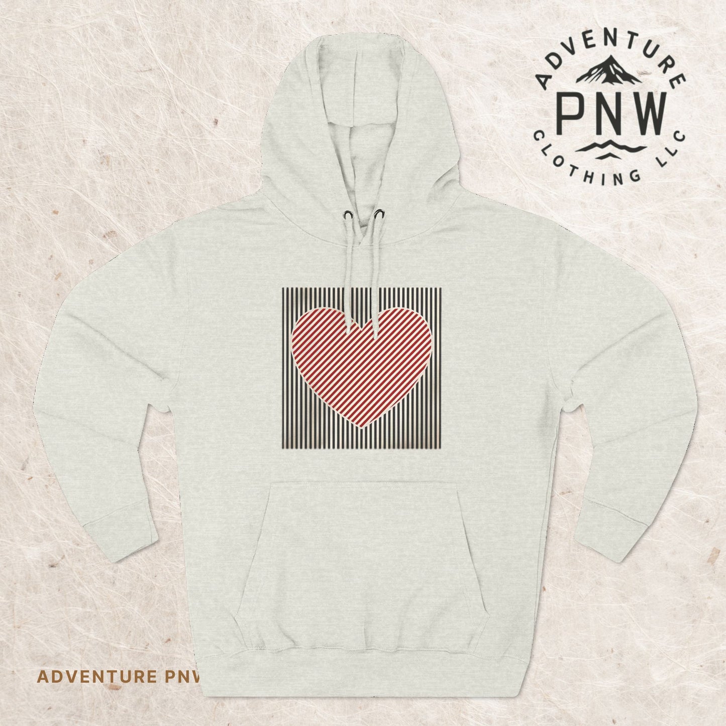 Retro Heart Valentine Hoodie – Cute Adventure Gift for Her