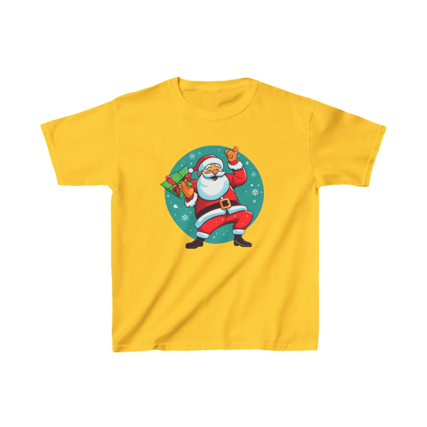 Dabbing Santa Christmas T-shirt  kids Heavy Cotton™ Tee| Christmas adventure Outfit