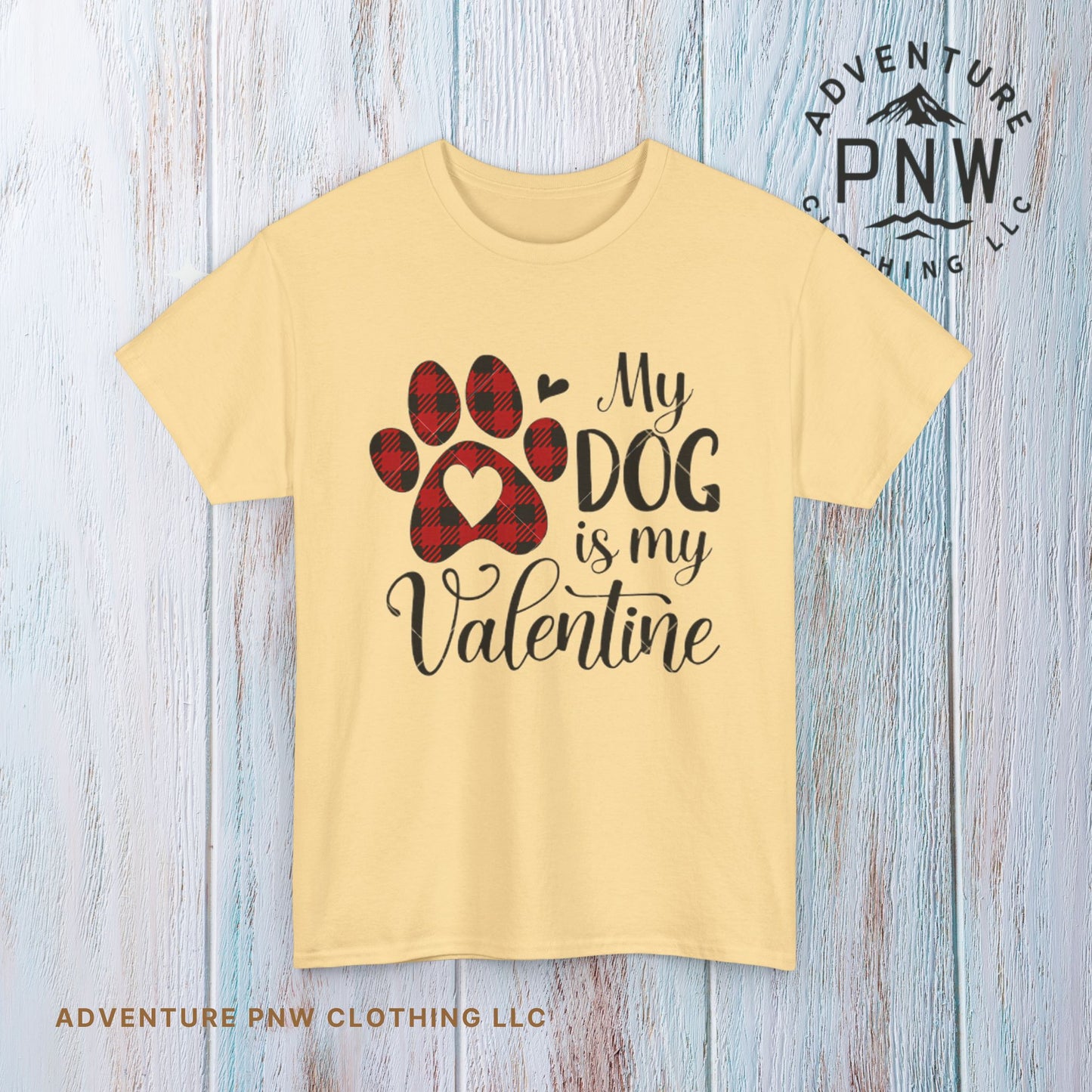 Valentine's Day Dog Lover Tee, Unisex Valentine's Day T-shirt, My Dog is My Valentine Shirt, Valentine's Day Gift, Heart Dog Tee, Love Tee