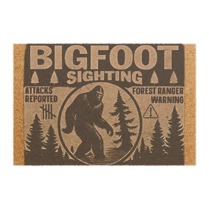 Funny Bigfoot Doormat - Sasquatch Porch Mat, House Doormat, Home Decor - Bigfoot Sighting Gift, Bigfoot Lover Gift, Welcome Mat, Outdoor