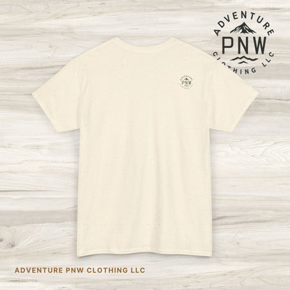 Forest Mountain T Shirt, Nature Lover Hiking Outdoorsy Tee, Glamping Adventure Vintage Tshirt, 90s Retro Camping Top, Unisex Heavy Cotton