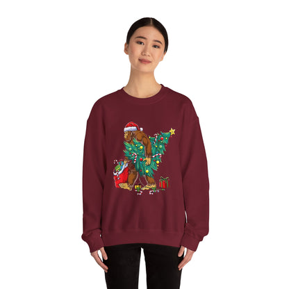 Adventure Bigfoot Christmas Lights Sweatshirt – Unisex Jumper