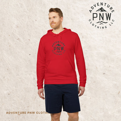 Adidas® Eco-Friendly Unisex Fleece Hoodie - Personalized Comfort and Style Adventure Mountains