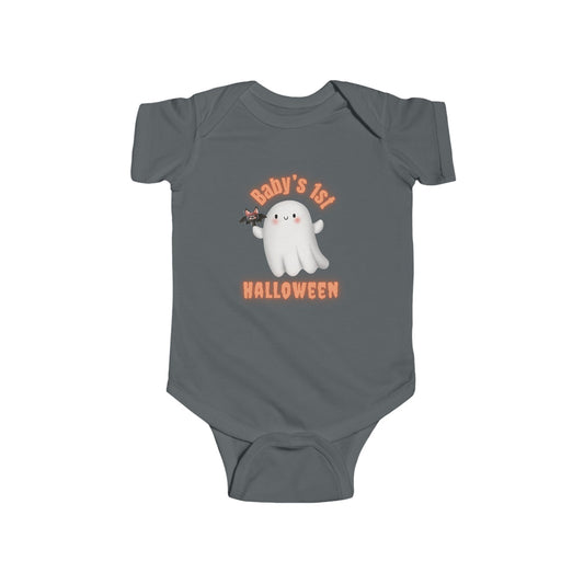 Baby's First Halloween Infant Bodysuit, Cute Ghost & Bat Design, Halloween Baby Outfit, Halloween Costume, Baby Halloween Gift, Halloween