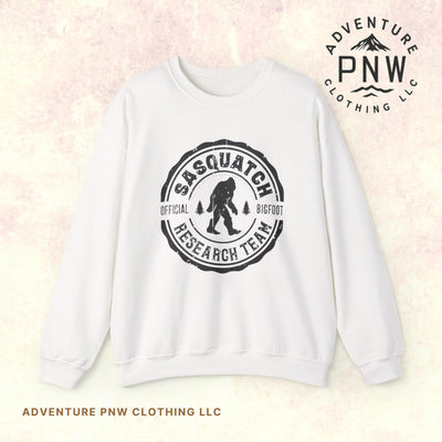 Sasquatch Bigfoot Research Team Crewneck Sweatshirt - Funny Sasquatch Apparel, Unisex Sweatshirt, Cryptid Gift, Sasquatch Lover Gift,