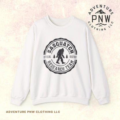 Sasquatch Bigfoot Research Team Crewneck Sweatshirt - Funny Sasquatch Apparel, Unisex Sweatshirt, Cryptid Gift, Sasquatch Lover Gift,