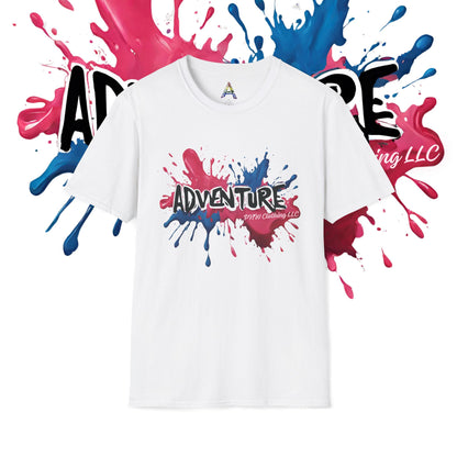 Pink Red Blue Splash Adventure Tee