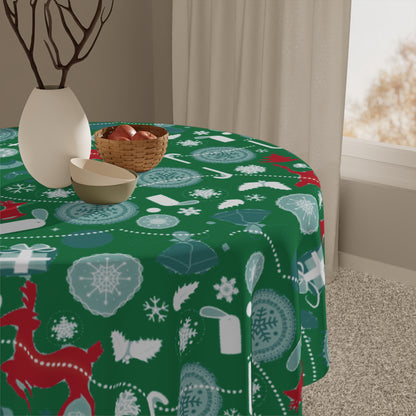 Festive Christmas Tablecloths Adding Warmth Style Christmas Adventure Decorations