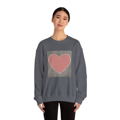 Retro Valentines Heart Sweatshirt, Cute Love, Womens Valentine, Teacher Mom Heart, Crewneck Sweatshirt, Gift for Her