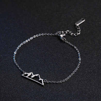 Stainless Steel Mountain Bracelet