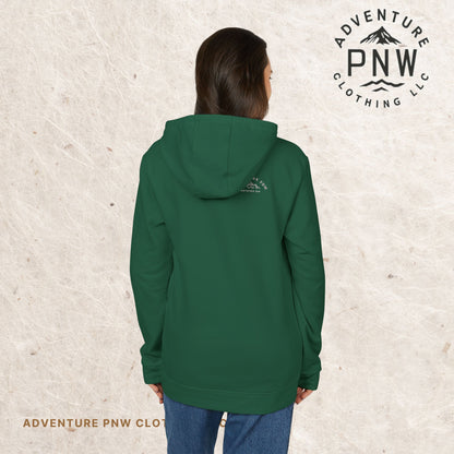 Adidas® Eco-Friendly Unisex Fleece Hoodie - Personalized Comfort and Style Adventure Mountains