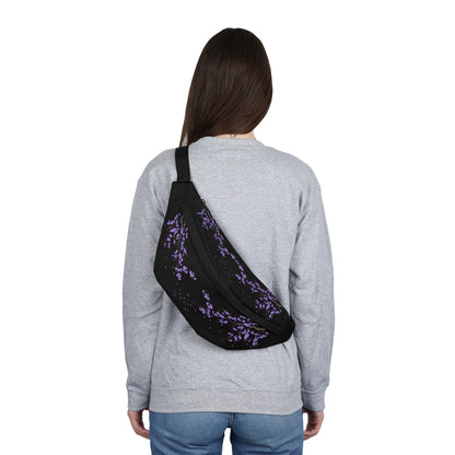Kawaii Purple Floral Fanny Pack – Travel & Adventure Bag