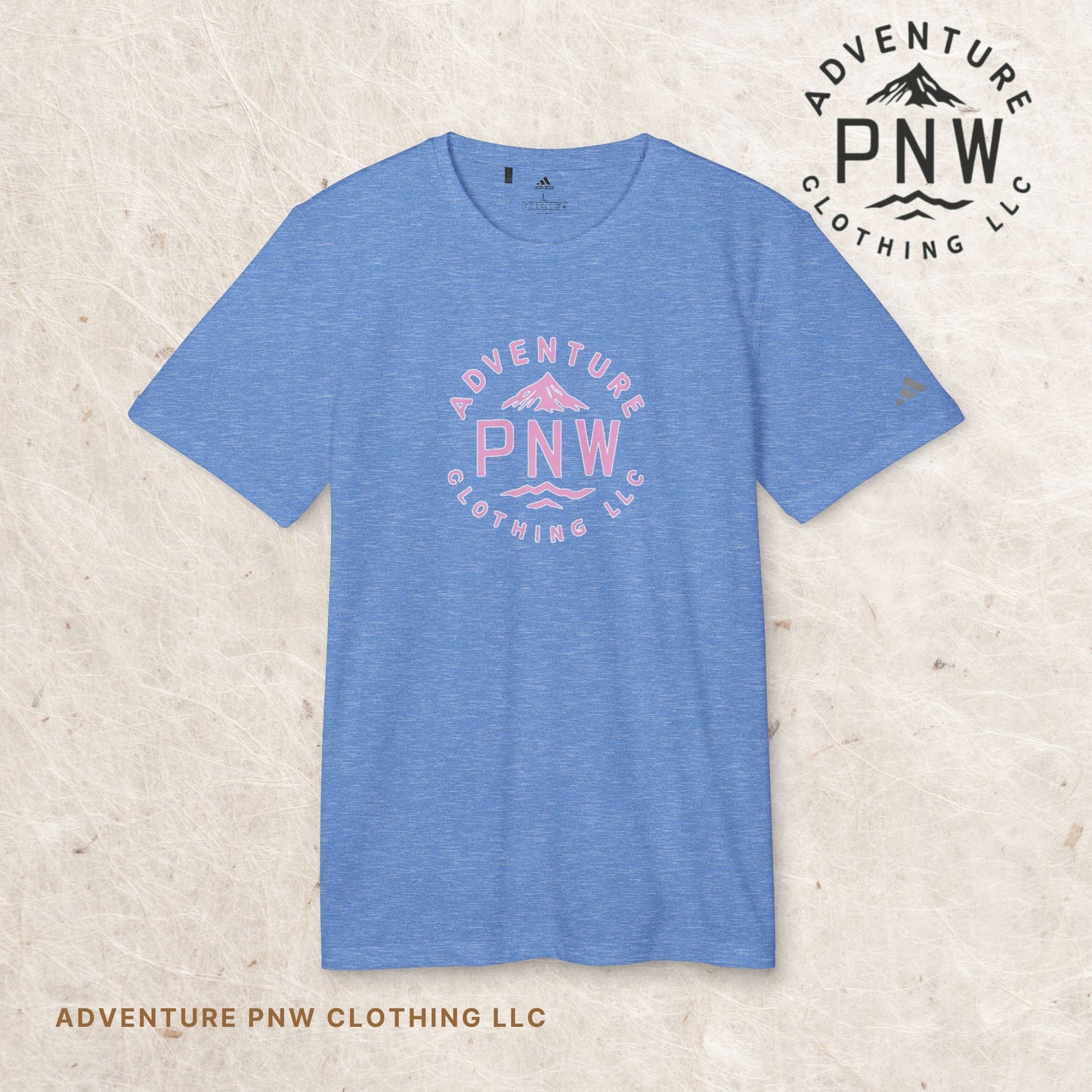 Adidas PNW Pink Logo Tee – Unisex Sport Adventure