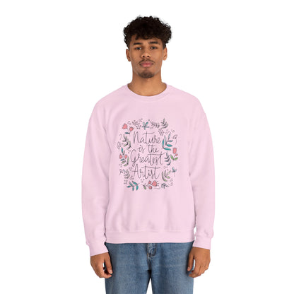 Adventure Nature’s Art Sweatshirt – Floral Valentine Gift