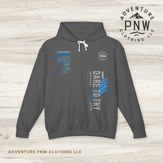 PNW Adventure-Inspired Hoodie - Outdoor Enthusiast, Travel, Casual Wear, Gifts - Unisex Lightweight Sweatshirt