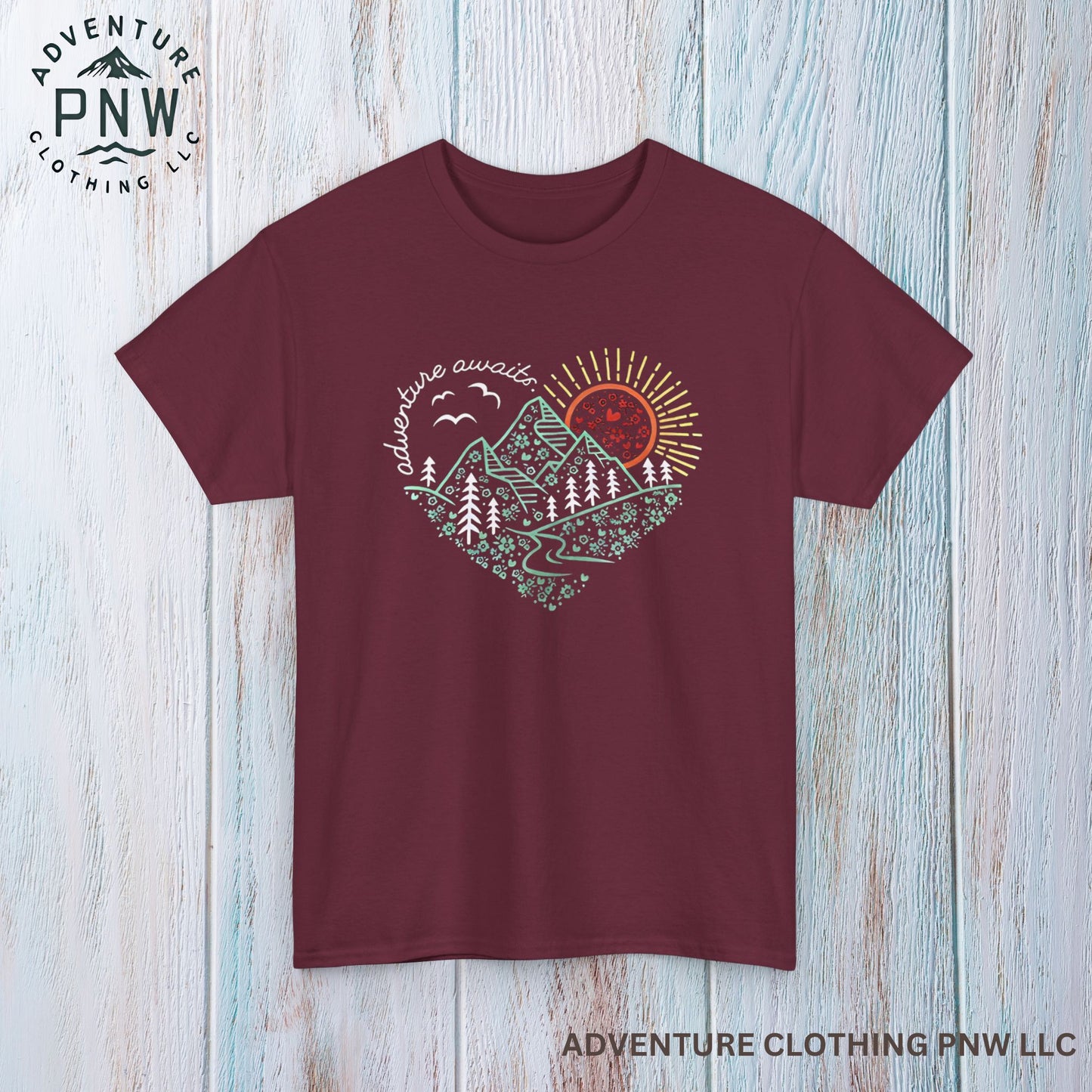 Adventure Awaits Tee – Mountain Explorer Shirt