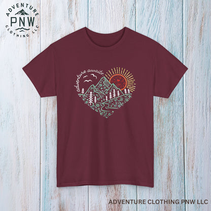 Adventure Awaits Tee – Mountain Explorer Shirt