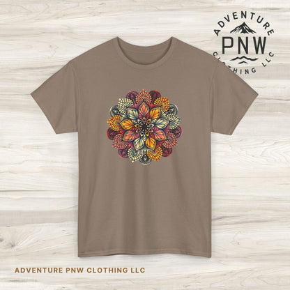 Mandala Floral Tee – Boho Adventure Top