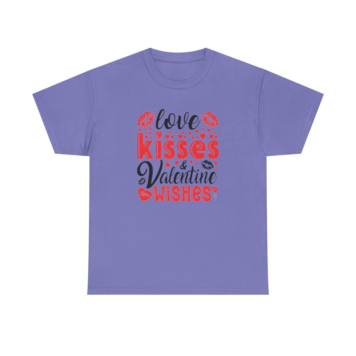 Love Kisses Valentines Wishes Tshirt, Valentines Day Shirt, Unisex T-shirt, Valentines Day Gift for Him or Her, Valentine's Graphic