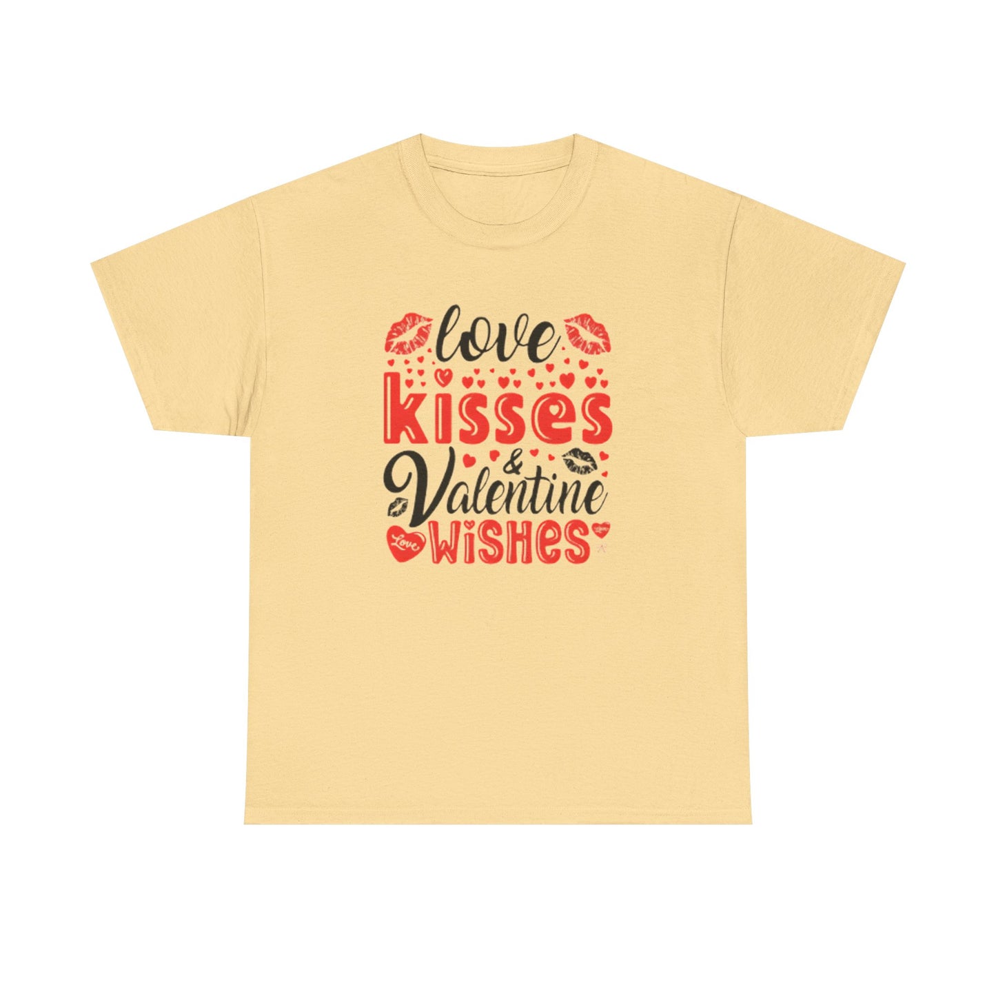 Love Kisses Valentines Wishes Tshirt, Valentines Day Shirt, Unisex T-shirt, Valentines Day Gift for Him or Her, Valentine's Graphic