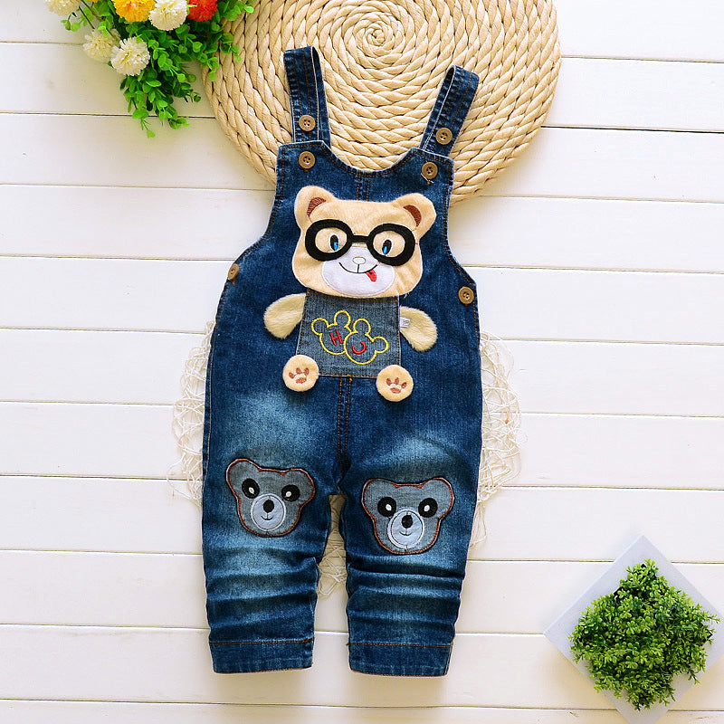 Bib Jeans for Infants and Toddlers | High-Waist Cotton Children's Overalls