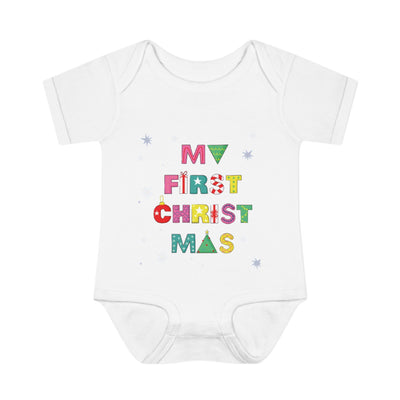 MY FIRST CHRISTMASS |Infant Baby Rib Bodysuit |Christmas Adventure Outfit