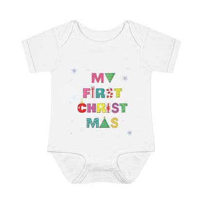 MY FIRST CHRISTMASS |Infant Baby Rib Bodysuit |Christmas Adventure Outfit