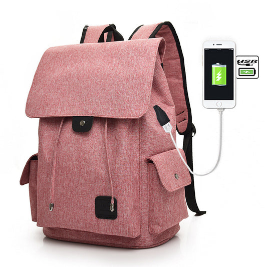 USB Charging Unisex Laptop Backpack