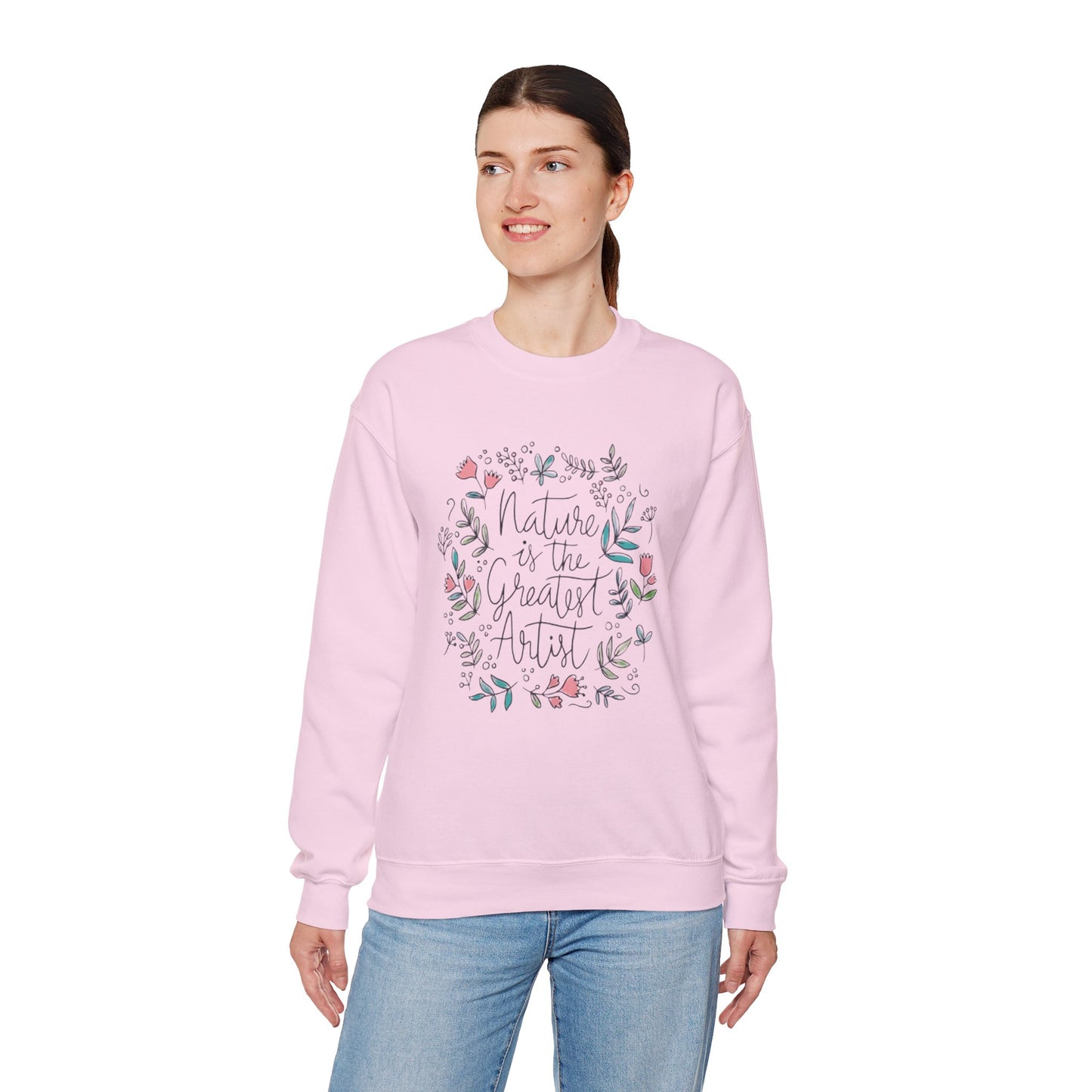 Adventure Nature’s Art Sweatshirt – Floral Valentine Gift