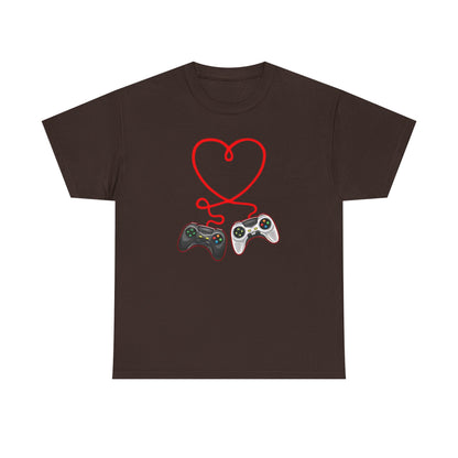 Video Gamer Valentines Day T-Shirt, Gamer Heart Tee, Valentines Gift for Him or Her, Unisex Gaming Shirt, Controller Love  Unisex Shirt