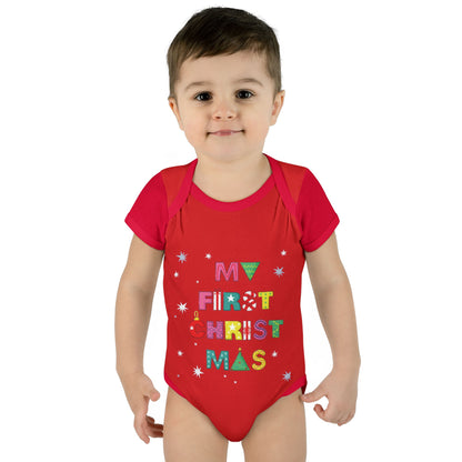 My First Christmas Baby Bodysuit –Adventure Festive Outfit