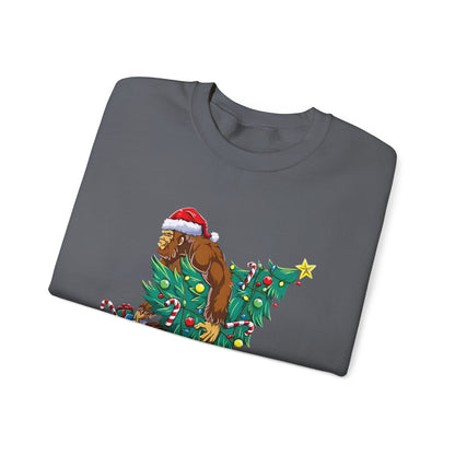 Adventure Bigfoot Christmas Lights Sweatshirt – Unisex Jumper