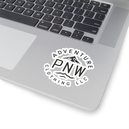 Custom Kiss-Cut Stickers with the Adventure PNW Mountain - Durable Vinyl Stickers