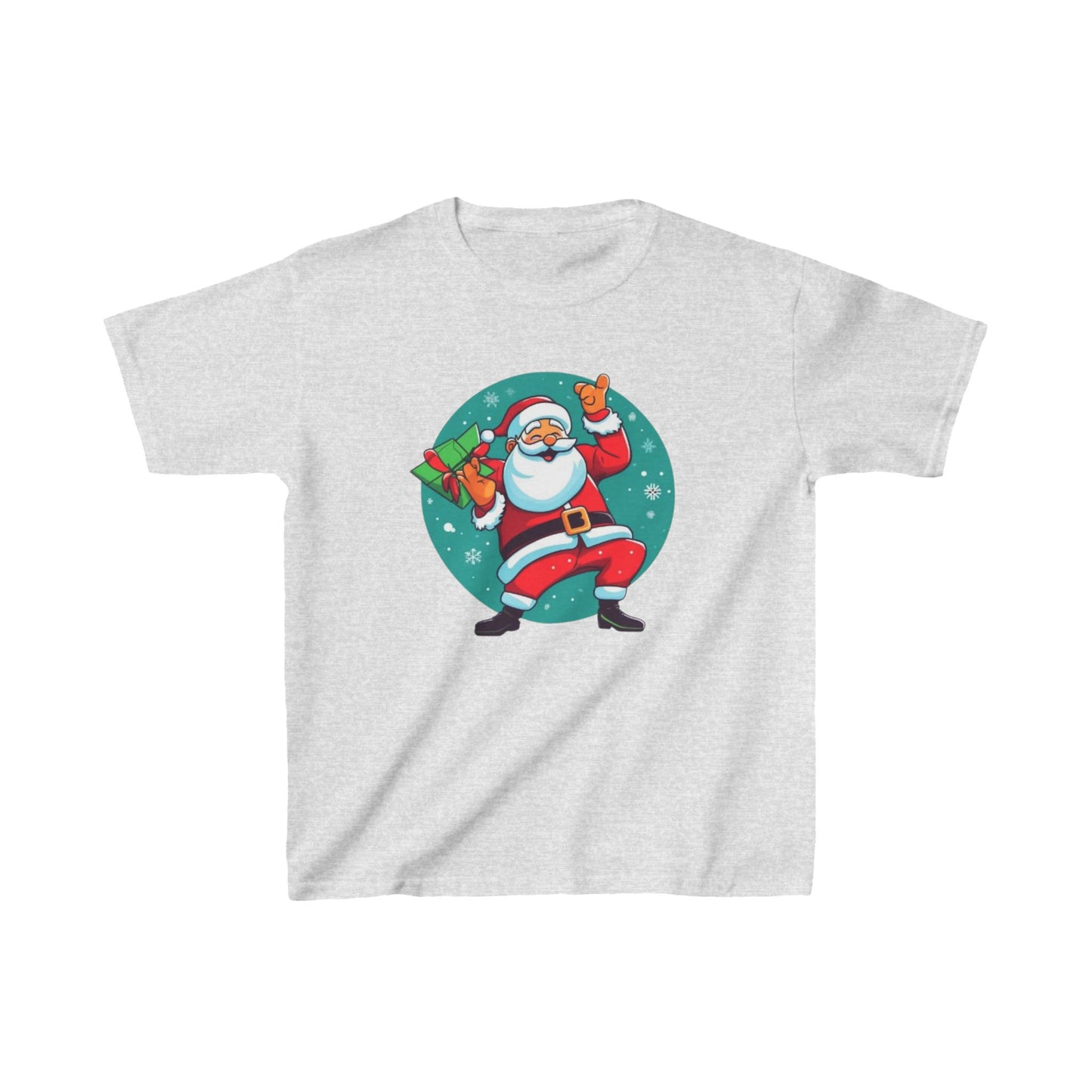 Dabbing Santa Christmas T-shirt  kids Heavy Cotton™ Tee| Christmas adventure Outfit